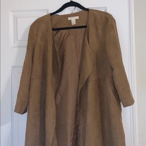 Tan Faux Suede Jacket